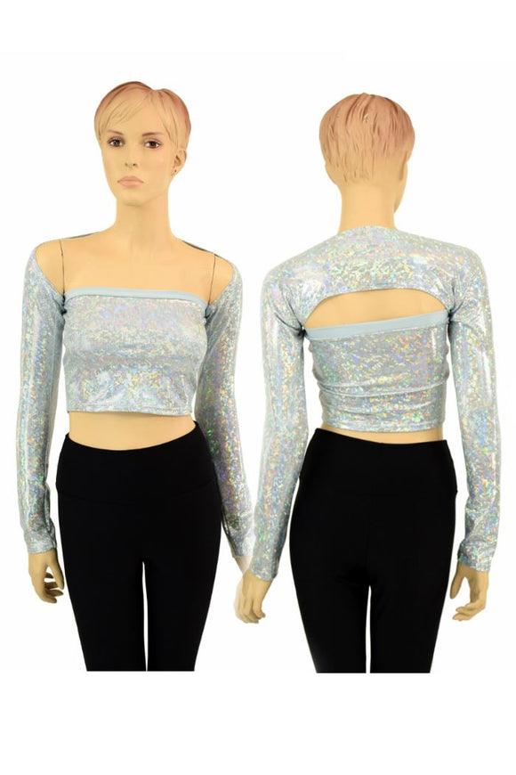 Frostbite Holo "Samba Sleeve" Dance Shrug - Coquetry Clothing