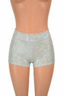 Frostbite Holographic Midrise Shorts - Coquetry Clothing