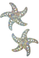 Frostbite Holographic Starfish Pasties - Coquetry Clothing