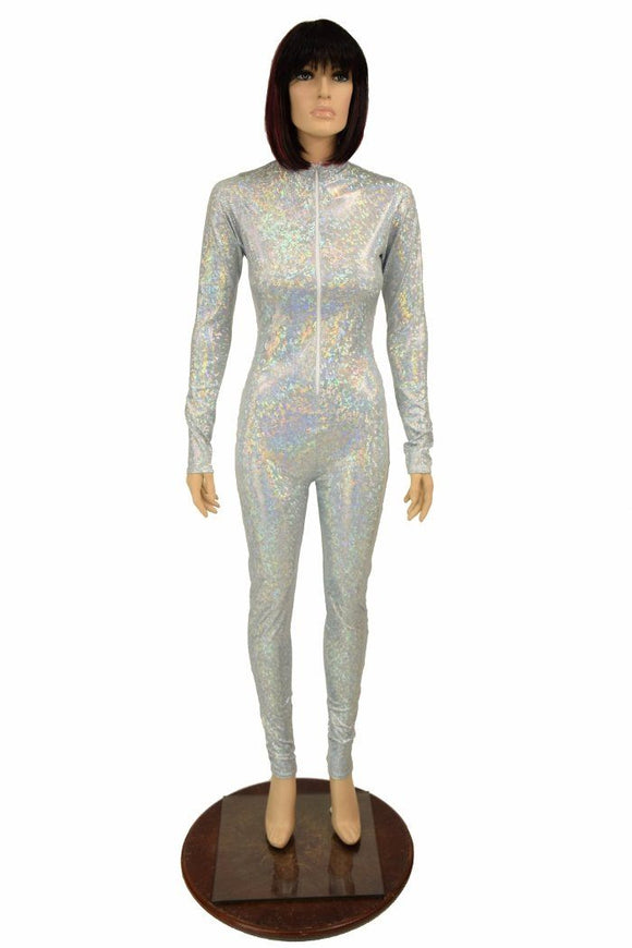 Frostbite Holographic "Stella" Catsuit - Coquetry Clothing