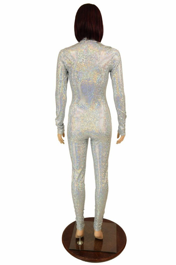 Frostbite Holographic "Stella" Catsuit - Coquetry Clothing