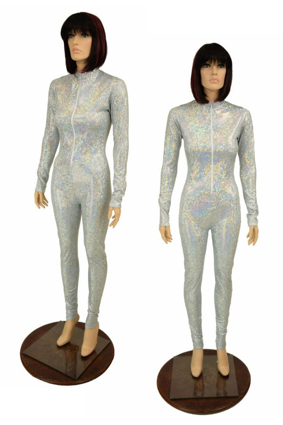Frostbite Holographic "Stella" Catsuit - Coquetry Clothing