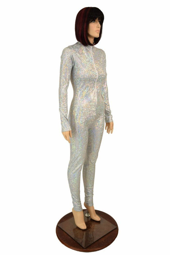 Frostbite Holographic "Stella" Catsuit - Coquetry Clothing