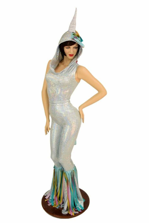 Frostbite Holographic Unicorn Catsuit - Coquetry Clothing