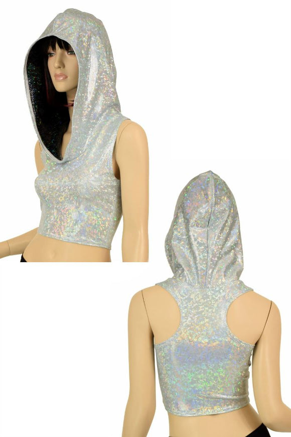 Frostbite Racerback Crop Hoodie - Coquetry Clothing