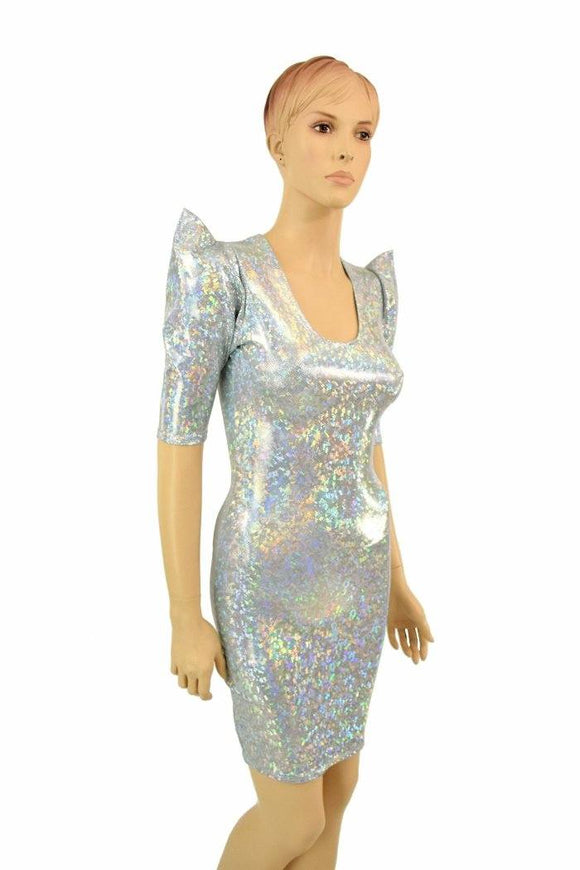 Frostbite Sharp Shoulder Dress - Coquetry Clothing