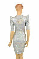 Frostbite Sharp Shoulder Dress - Coquetry Clothing