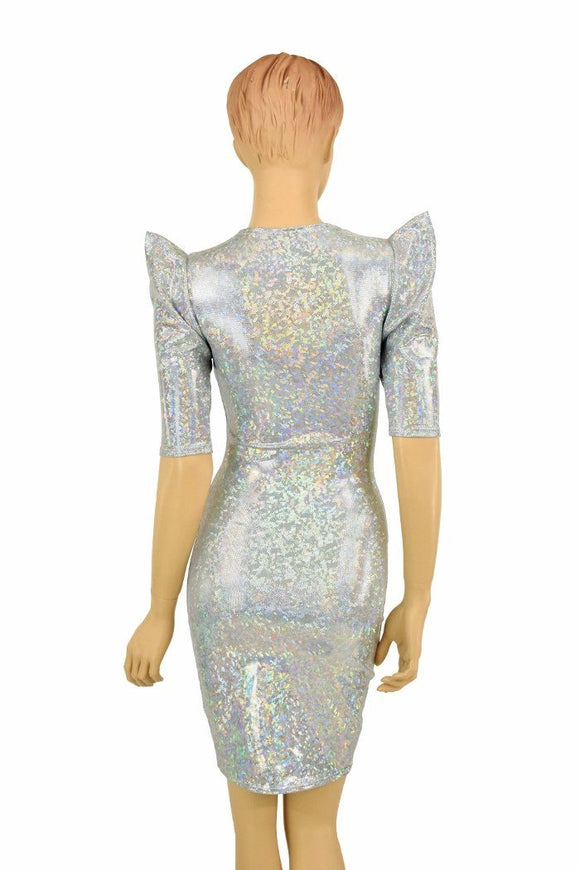 Frostbite Sharp Shoulder Dress - Coquetry Clothing
