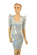 Frostbite Sharp Shoulder Dress - Coquetry Clothing