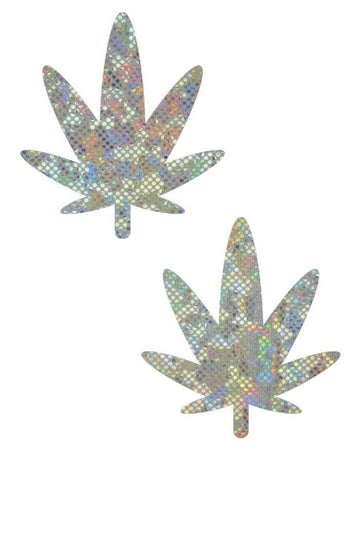Frostbite Shattered Glass Leaf Pasties - Coquetry Clothing