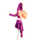 Fuchsia and Orange Dragon Set (+Dragon Wings!) - Coquetry Clothing