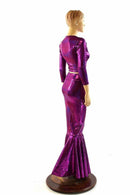 Fuchsia High Waist Skirt & Crop Set - Coquetry Clothing