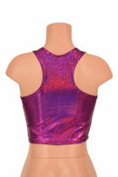 Fuchsia Racerback Crop Top - Coquetry Clothing