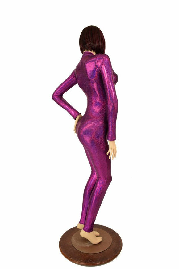 Fuchsia Sparkly "Stella" Catsuit - Coquetry Clothing