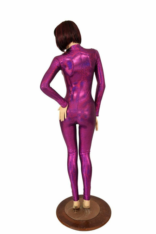Fuchsia Sparkly "Stella" Catsuit - 4