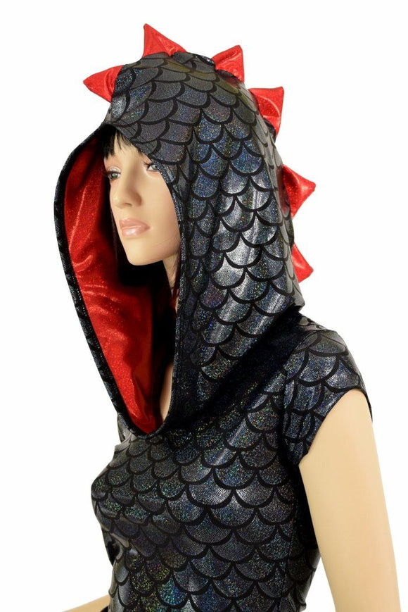 Full Length Black Dragon Hoodie - Coquetry Clothing