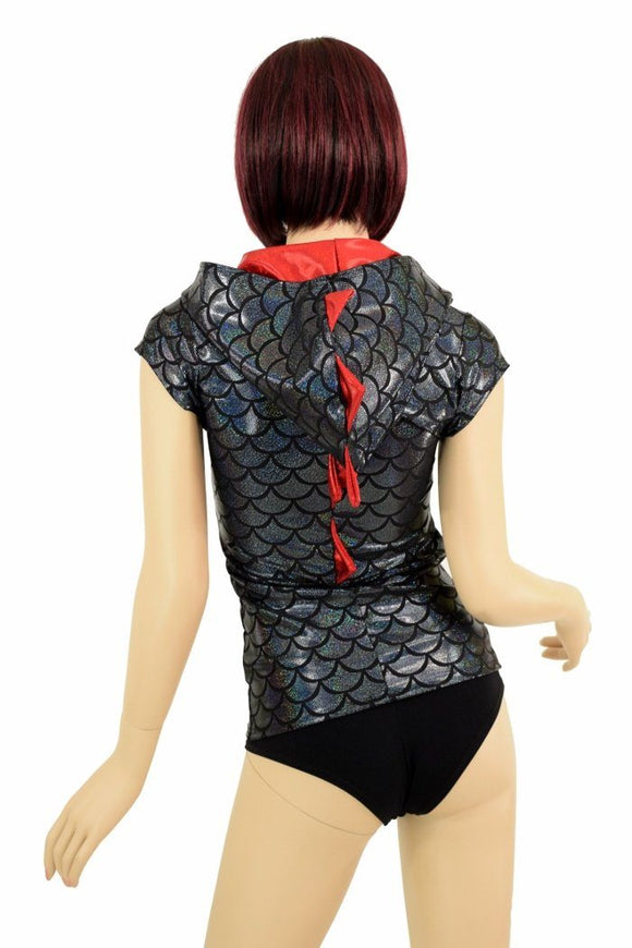 Full Length Black Dragon Hoodie - Coquetry Clothing