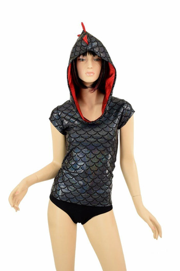 Full Length Black Dragon Hoodie - Coquetry Clothing