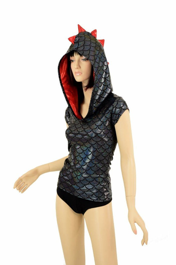 Full Length Black Dragon Hoodie - Coquetry Clothing