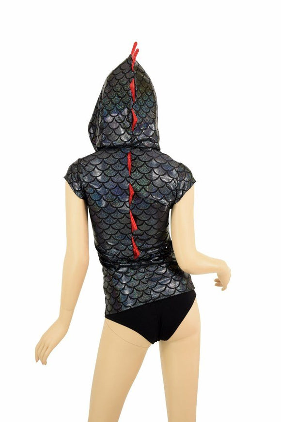Full Length Black Dragon Hoodie - Coquetry Clothing