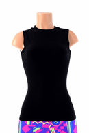 Full Length Crew Neck Black Zen Top - Coquetry Clothing