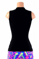 Full Length Crew Neck Black Zen Top - Coquetry Clothing