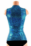 Full Length Crew Neck Holographic Top - Coquetry Clothing