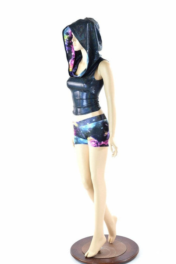 Full Length Hoodie & Midrise Shorts Set - Coquetry Clothing