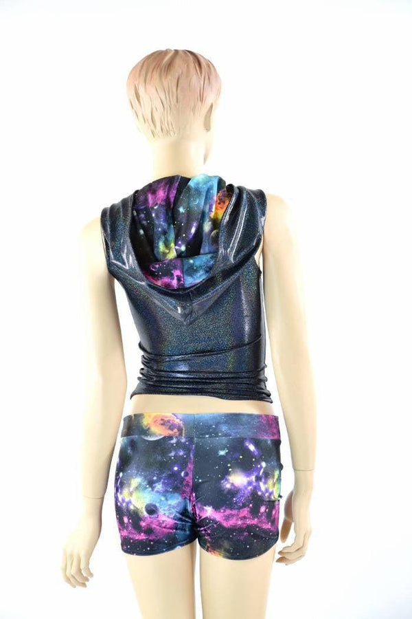 Full Length Hoodie & Midrise Shorts Set - 3