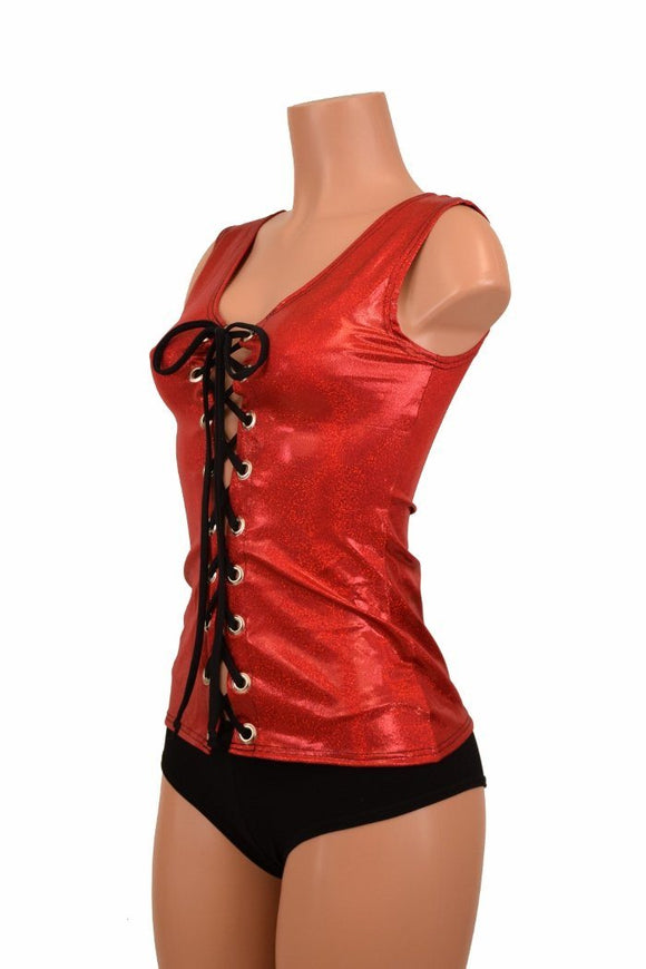 Full Length Lace Up Top - Coquetry Clothing