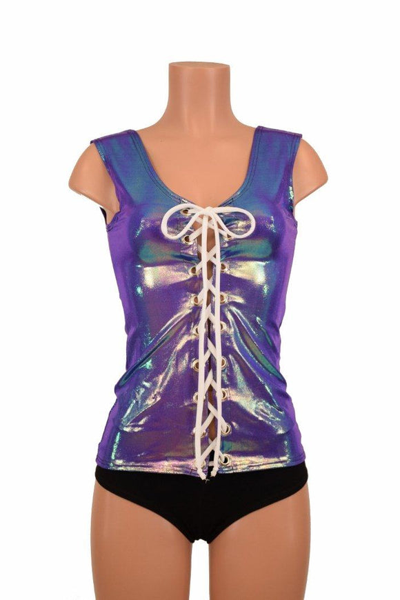 Full Length Lace Up Top - Coquetry Clothing