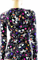 Full Length Long Sleeve Crew Neck Top - Coquetry Clothing