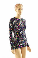 Full Length Long Sleeve Crew Neck Top - Coquetry Clothing