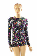 Full Length Long Sleeve Crew Neck Top - Coquetry Clothing