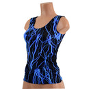 Full Length Neon Blue Lightning Tank Top - Coquetry Clothing