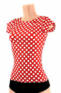 Full Length Red & White Polka Dot Top - 1