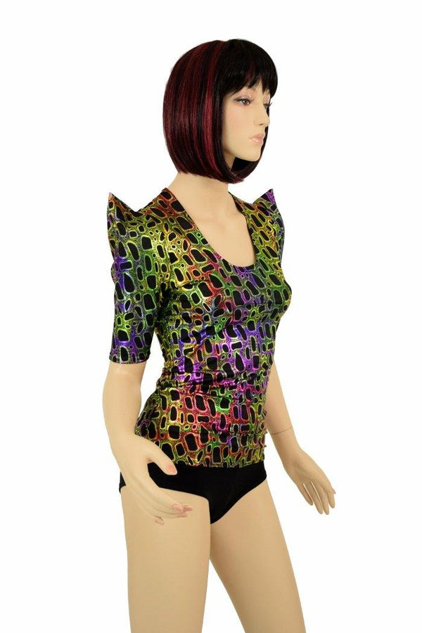 Full Length Sharp Shoulder Top - 1