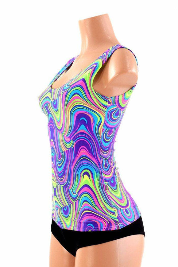 Full Length Tank Style Glow Worm Top - Coquetry Clothing