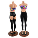 Full Moon High Waist Leggings in Black Mystique - Coquetry Clothing