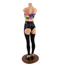 Full Moon High Waist Leggings in Black Mystique - Coquetry Clothing