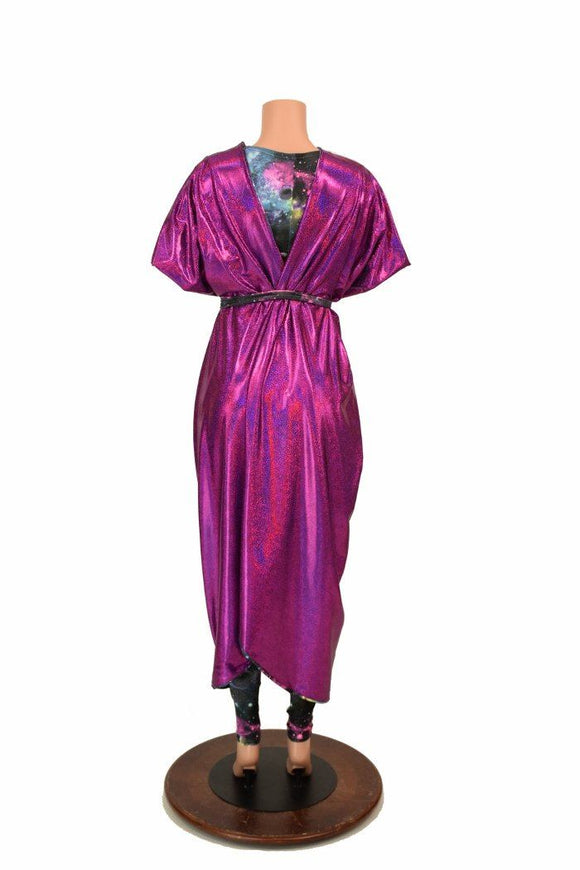 Galaxy and Fuchsia Sparkly Jewel Batwing Catsuit - Coquetry Clothing