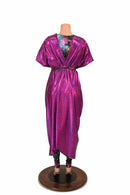 Galaxy and Fuchsia Sparkly Jewel Batwing Catsuit - Coquetry Clothing