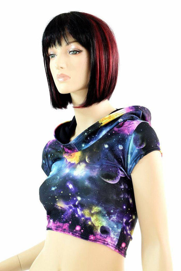 Galaxy Crop Hoodie - Coquetry Clothing