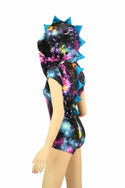 Galaxy Dragon Zipper Hoodie Romper - 5