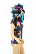 Galaxy Dragon Zipper Hoodie Romper - 3