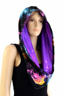 Galaxy & Grape Reversible Infinity Festival Hood - Coquetry Clothing