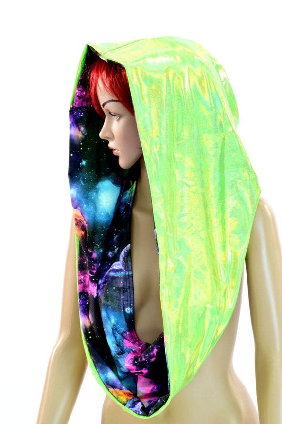Galaxy & Green HUGE Reversible Festival Hood - Coquetry Clothing