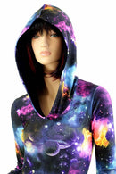 Galaxy Long Sleeve Hoodie Romper - Coquetry Clothing