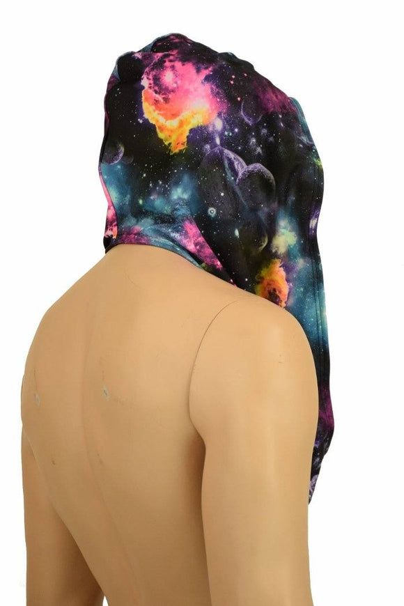 Galaxy & Moonstone Reversible Infinity Festival Hood - Coquetry Clothing