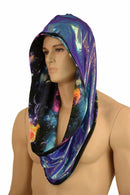 Galaxy & Moonstone Reversible Infinity Festival Hood - Coquetry Clothing